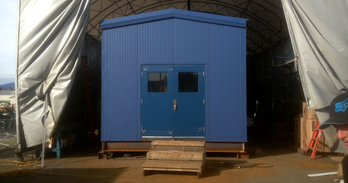 Front picture of the storage facility